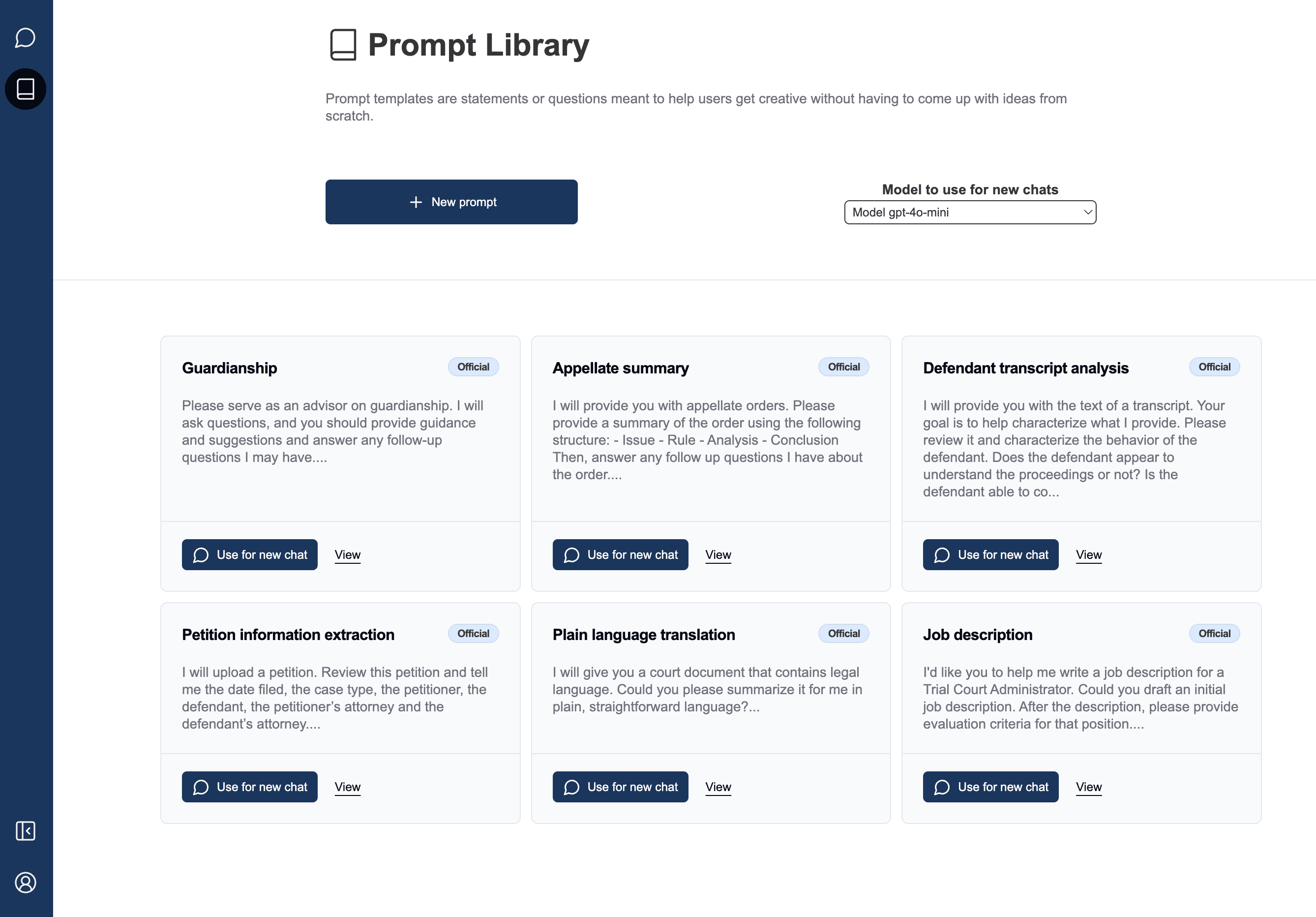 NCSC LLM prompt library